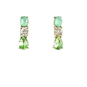 Sky Drop Crystal Post Earrings